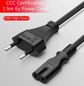 1.5M AC Power Cord Cable 2 Prong Cable Extension Power Cords US EU Plug