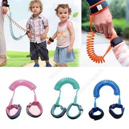 1,5 m Niños Anti Correa perdida Fuera de casa Niños Pulsera de seguridad Arnés para niños Correa Pulsera Niño Caminando Cuerda de tracción 100 piezas DAW506