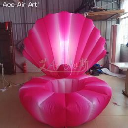 1,5 m de diamètre gonflable à la tête de coquille à LED géante avec des lumières pour la décoration de mariage ou la publicité