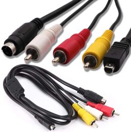 1.5M Lood AV-kabel 10-Pin DVI DV Connector naar 3 RCA S-Video voor Sony Handycam Camcorder Digitale Camera voor VMC-15FS AV-kabel