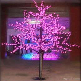 1 5M LED Artificielle Fleur De Cerisier Arbre Lumière De Noël 480pcs Ampoules 110 220VAC Résistant À La Pluie Fée Jardin Décor H0924 H0928301D