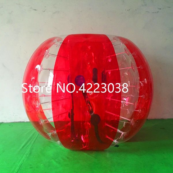Gratuit Shipping1.5m Balles En Plastique Gonflable Bulle Ballon De Football Pare-chocs Bulle Balle Bulle De Football Décombres Balle Rebondissante