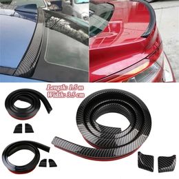 1.5m auto-styling DIY auto achterbumper lip spoiler koolstofvezel rubber strip protector voor vrachtwagen auto staart decoratie