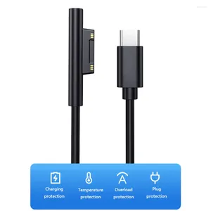 Cable de carga adaptador de cargador rápido PD, fuente de alimentación USB tipo C de 1,5 m para Microsoft Surface Pro 7 6 5 4 Book/Book