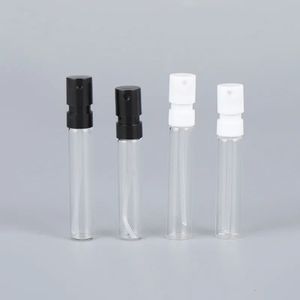 1,5 ml 2 ml Mini cosmétique 1 ml bouteille d'essai Perfume en verre transparent bouteille séparée pack miniaturisé