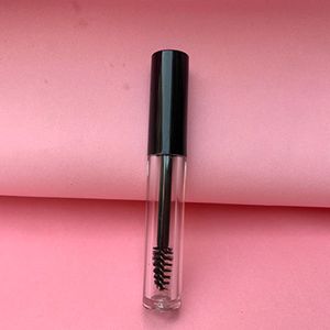 Tube de brillant à lèvres 1,5 ml Bouteille de mascara rechargeable vide Conteneur de brillant à lèvres en plastique transparent Bouteille de rouge à lèvres réutilisable avec insert en caoutchouc pour les lèvres