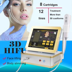 Hoge Intensiteit Gerichte ultrasone 3D HIFU Body Slimming Machine Gezichtsrimpel Removel Skin Lift