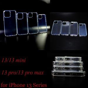 1.5MM Clear Cases Anti-poussière pour téléphone portable Soft Protect Cover Transparent TPU Antichoc Anti-chute Universal pour iPhone 13 13Mini 13Pro Max