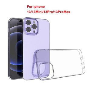 1.5mm Soft TPU Anti-Knock Transparent Clear Phone Cases Pour iPhone 13 12 11 pro mini X XS MAX XR 6 7 8 PLUS Housse de protection mince