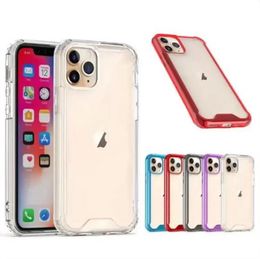 Coque de téléphone antichoc en acrylique transparent transparent de 1,5 mm pour iPhone 15 14 13 12 mini 11 Pro Max X XR XS Plus Samsung S23 S22 Ultra A22 A32 A52 A72