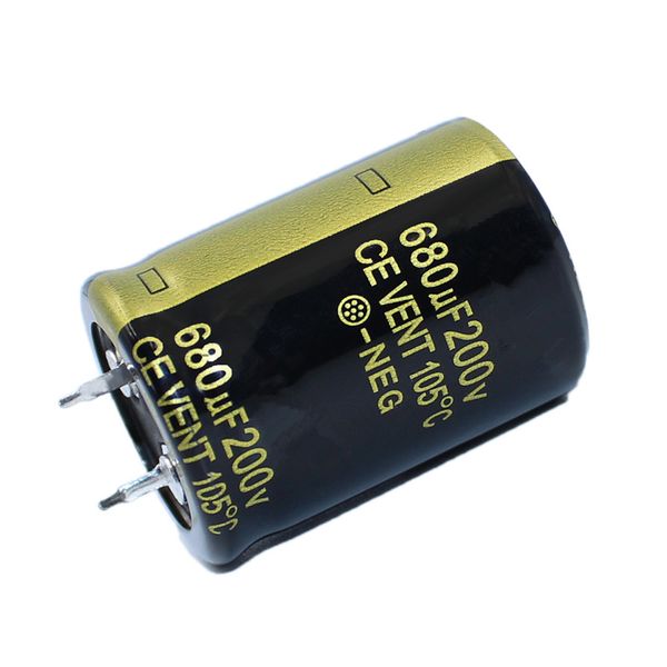 1-5pcs 200v680uf 200V 680uf 25x35 mm de haute qualité condensateur électrolytique à haute fréquence à haute fréquence ESR ESR