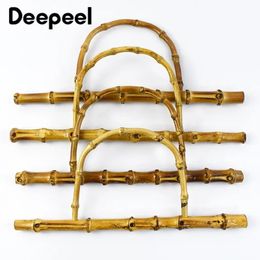 1-5 uds 28/30cm Deepeel bolso manija DIY reemplazo bolsa de bambú Correa asas cinturón de hombro para hacer bolsos accesorios 240111