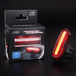 1-5 pcs fiets achterlicht mtb fiets achterlicht USB oplaadbare LED-cob rood/wit/blauw licht fietsen waarschuwingslamp accessoires