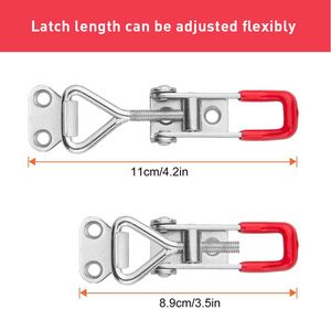 1-5pcs CLAMP LATCH 330LBS PUSH Patch Ajustable Ajuste de liberación rápida Dibuje Dibujar para la caja de almacenamiento de la caja de la puerta Capacitación de gancho de pestillo