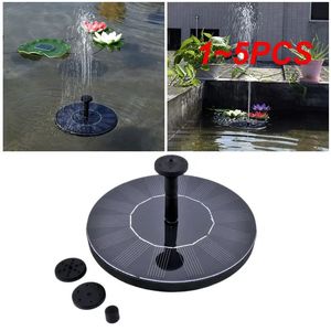 1 ~ 5pcs Hobylane ronde Solaire Round Fountain Fluant à énergie solaire Fuente Pompe à eau flottante 3 Sprinkler Heads Pond Garden Patio 240419