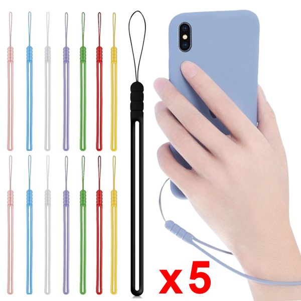 1-5pcs Silicone Phone Lanyard Holder Phone Mobile Phone Stracts de poigne