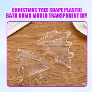 1/5 stcs transparante badbomvormen Fizzy Sphere kerstmas boomvorm plastic bad bom schimmels schimmel bad accessoires voor diy