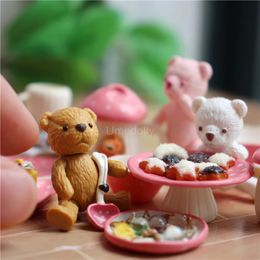 1/6 ou 1/12 à échelle miniature Dollhouse Mobile 5 Joint Mini Bear Modèle pour BJD OB11 Blyth Doll Accessories Toy 240514