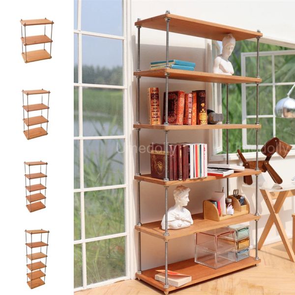 1/6 à échelle miniature Dollhouse Multi-Caler Storage Rack Mini Furniture for Barbies Blyth Pullip Doll Accessories
