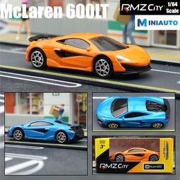 1/64 McLaren 600LT 1/64 moulé sous pression Super Sport jouet voiture modèle 3 roues Miniature en alliage cadeau pour enfants garçons enfant boîte d'allumettes 231228