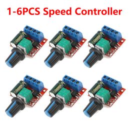 1-6PCS 5A 90W PWM 12V DC Motor Snelheidscontroller Module DC-DC 4.5V-35V Laagspanningsmotor Snelheid Controller Verstelbare aandrijfmodule