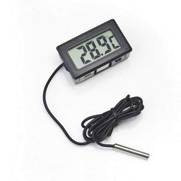 1 ~ 6pcs mini termómetro digital LCD interior Conveniente temperatura sensor de temperatura medidor impermeable calibre higrómetro de refrigerador
