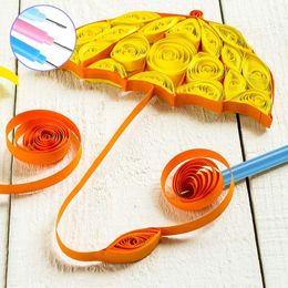 1/6pcs Papier Quilling Scrapbooking manuel de roulement artisanat bricolage Origami PVC Handle Structure à fente