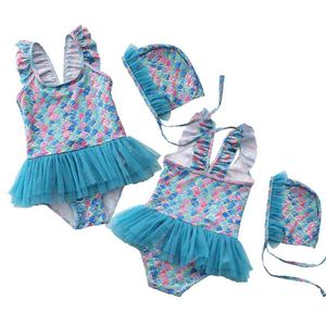 1-6Y baby een stuk meisjes badpak bikini zwemmen mooie kinderen badmode hoge kwaliteit kinderen strand slijtage 210417
