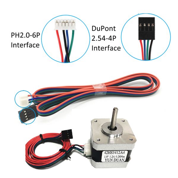 1.7A 0.7 nm NEMA 17 Motor paso a paso para productos caseros MI8NI Micro -Paso Pinper Motor NEMA17 Kits CNC sincrónicos 3D