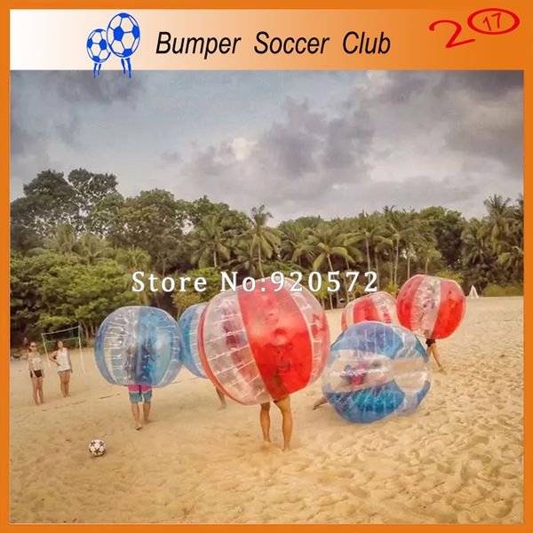 Livraison gratuite 1.7 m Transparent gonflable bulle ballon de Football gonflable humain Hamster balle Zorb balle pare-chocs Football