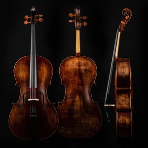 1/8 4/4 Grootte Handgemaakte professionele massieve houten cello voor startmus