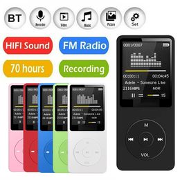 Mini reproductor MP3 MP4 de 1,8 pulgadas, pantalla Digital, Walkman portátil Bluetooth 4,0 con libro electrónico/lectura/Radio FM