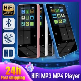 1,8 inch touchscreen mp3 mp4 speler hifi muziekspeler Bluetooth 5.0 ondersteunt kaart e-book draagbare student walkman met FM Radio