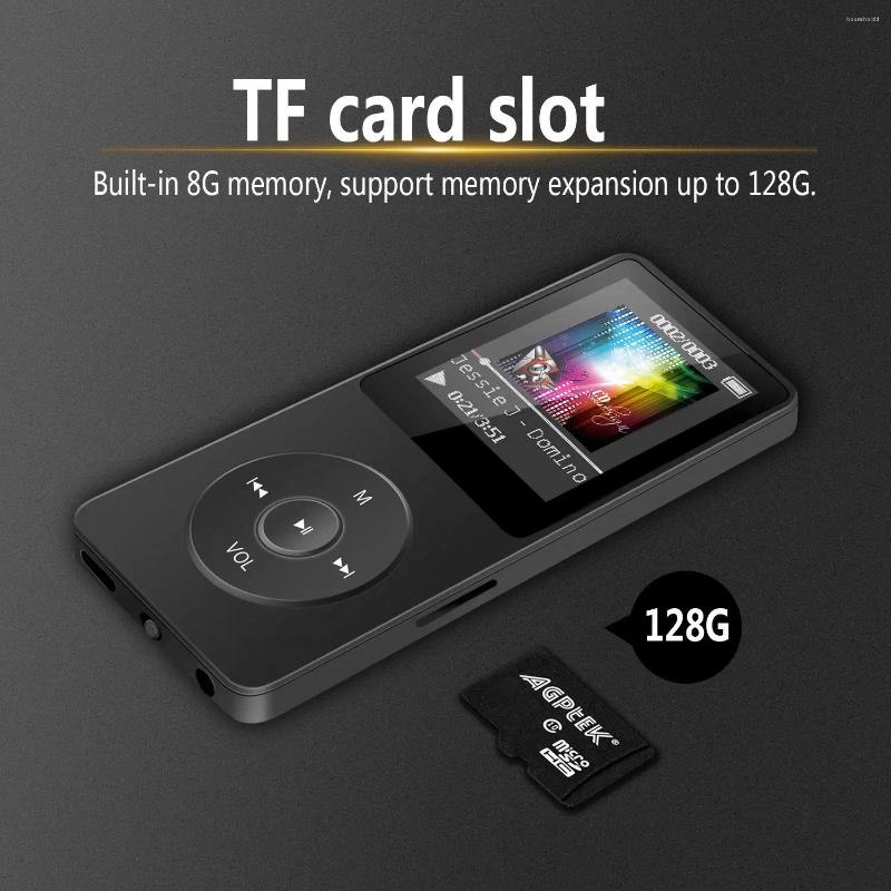 1.8'' MP3 Music Player Non-destructive Portable Mp4 Super HiFi Walkman FM Radio Card External Ultra-thin Recording For Phones