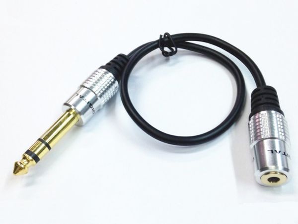 Cables de audio, conector hembra estéreo de 1/8 