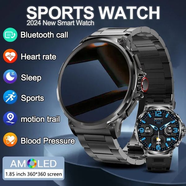 1.85 pulgadas HD GPS Bluetooth llamado Smart Watch Smart Wats Sports Fitness Tracker Heart Monitor 710MAH Smartwatch para Xiaomi Android
