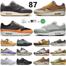 1 87 Dames Heren Runing Shoes Sneaker Soft Grey Mica Green Summit White Honeydew Ugly Duckling Shima Obsidian Cave Stone Crepe Hennep Heren Trainers Sport Sneakers