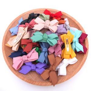 Lazos para el cabello de cinta de grosgrain de 1,8 pulgadas con Clips, pinzas para el cabello envueltas completamente, Clips a presión, accesorios para el cabello para niños