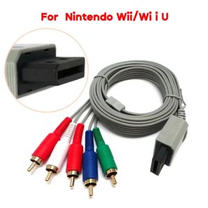 Cordon vidéo audio HDTV 1080p 1080p Calan vidéo audio pour la ligne de câble adaptateur AV Console Wii / Wii-U 5RCA 5RCA