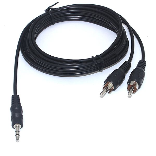 Câble audio 3,5 mm vers 2 RCA, adaptateur audio auxiliaire câble répartiteur stéréo AUX RCA Y répartiteur pour home cinéma, lecteur MP3/téléphone sortie casque vers système audio domestique (1,9 m)