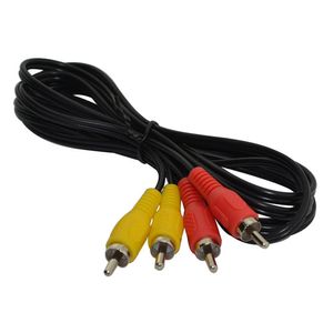 1.8 m 6ft 2RCA Audio Vidéo AV Câble Cordon pour NES DHL FEDEX UPS LIVRAISON GRATUITE