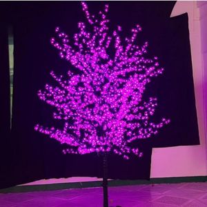 1 8M 6ft Bleu LED Arbre De Fleur De Cerisier En Plein Air Jardin Voie Vacances Noël Nouvel An Lumière De Mariage Decor184e