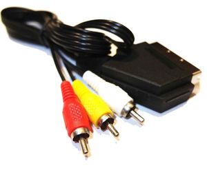 1.8M 6FT RGB Scart AV Cable Lead Connecteur Audio Vidéo pour NES Haute Qualité FAST SHIP