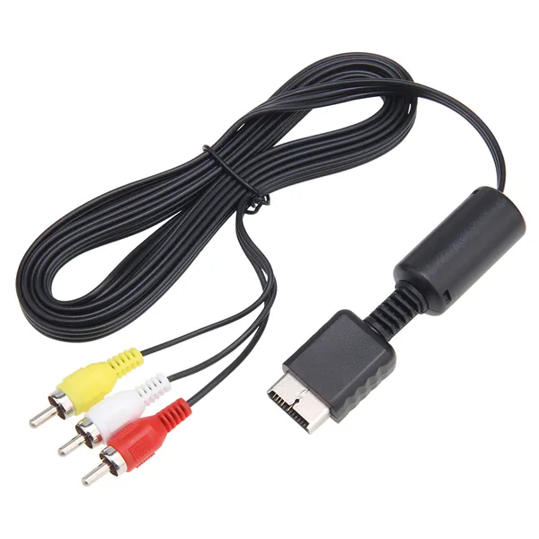 Câble Audio-vidéo AV de 1.8M vers câble TV 3 RCA pour Sony Playstation 2 3 PS2 PS3