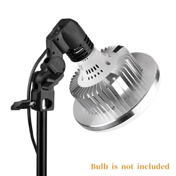 Cordon de câble de 1,8 m pour Studio photo avec support de porte-parapluie E27 support d'ampoule à douille AC support de l'ampoule