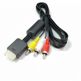 1.8M voor PS2 AV-kabel Lijn Audio Video component Kabels Koord Draad 3 RCA TV Lead voor PS1/PS2/PS3 Game Console AV-kabel