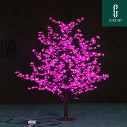 1,8 m lengte LED Artificial Cherry Blossom Trees Christmas Light 864pcs Bollen 110/220VAC Regenproof Fairy Garden Decoratie