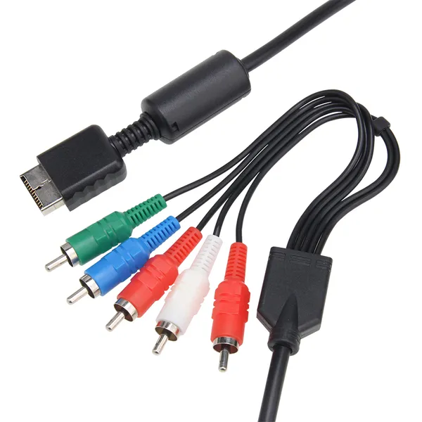 1.8m Multi Component AV Cable Audio Video Cord Wire pour Sony PlayStation 2 3 PS2 PS3