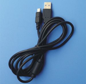 Cable de carga del cable del cargador de alimentación USB de 1,8 m para Playstation 3 PS3 Accesorios del cable de carga del controlador Negro de alta calidad ENVÍO RÁPIDO
