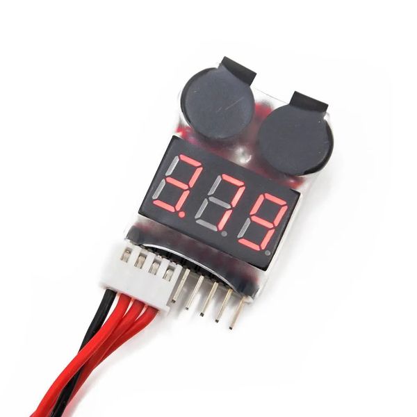 1-8S LIPO Batería Voltaje de voltaje de bajo voltaje Alarma Alarma Voltaje de voltaje de batería para helicóptero de drones de automóvil RC